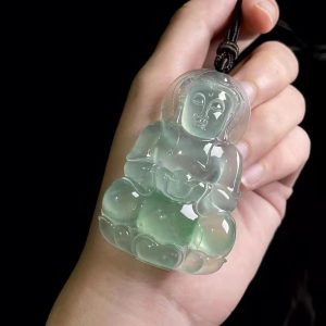 天然A货翡翠玉观音吊坠项链（附证书）|保平安 •护佑身心