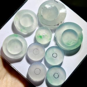 爆款天然翡翠戒指｜简约素圈｜男女可戴｜附证书